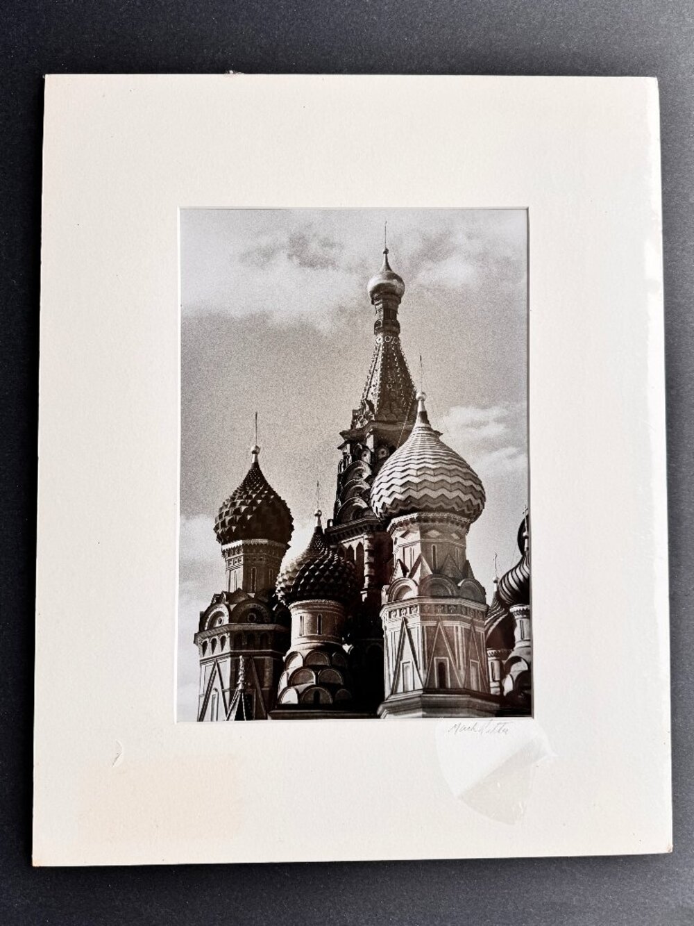 Mark Ritter Silver Gelatin Print ST BASIL'S Moscow Russia 1986 Matted 16” x 20”